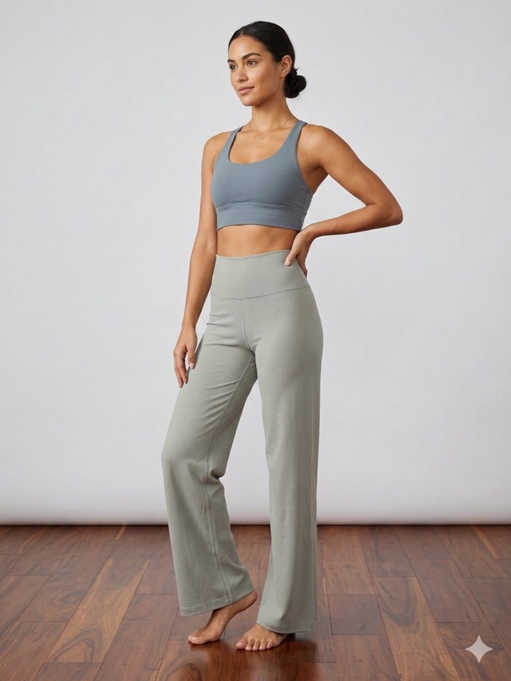 Aritzia Wide-Leg Lounge Pants in tan size small